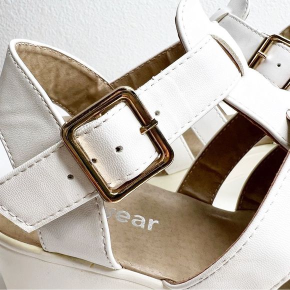 KOI WHITE CHUNK SANDAL VEGAN SIZE 8 - Picture 10 of 13